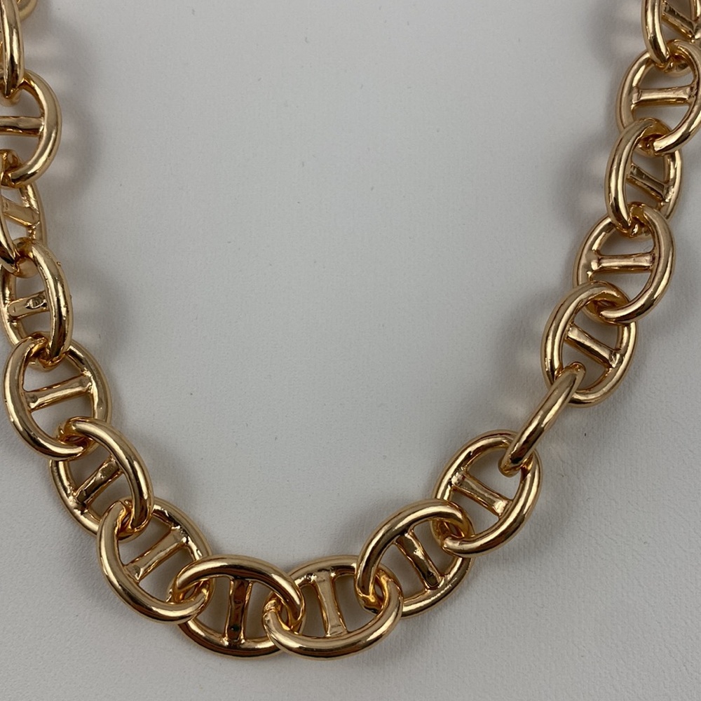 4/$20 SugarFix by BaubleBar Gold Tone 18" Mariner Link Chain Necklace - Picture 2 of 6